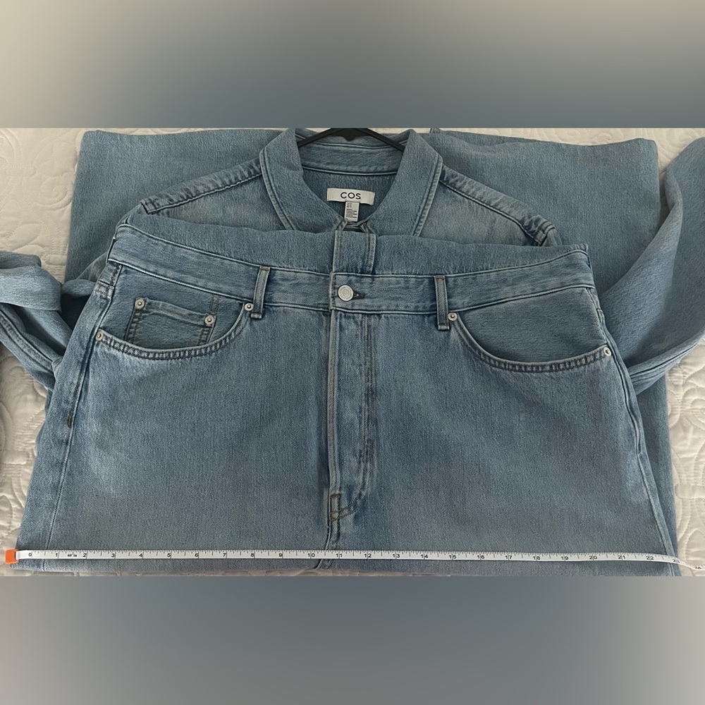 COS Denim Maxi Shirt Dress Sz. 12 - Picture 16 of 16